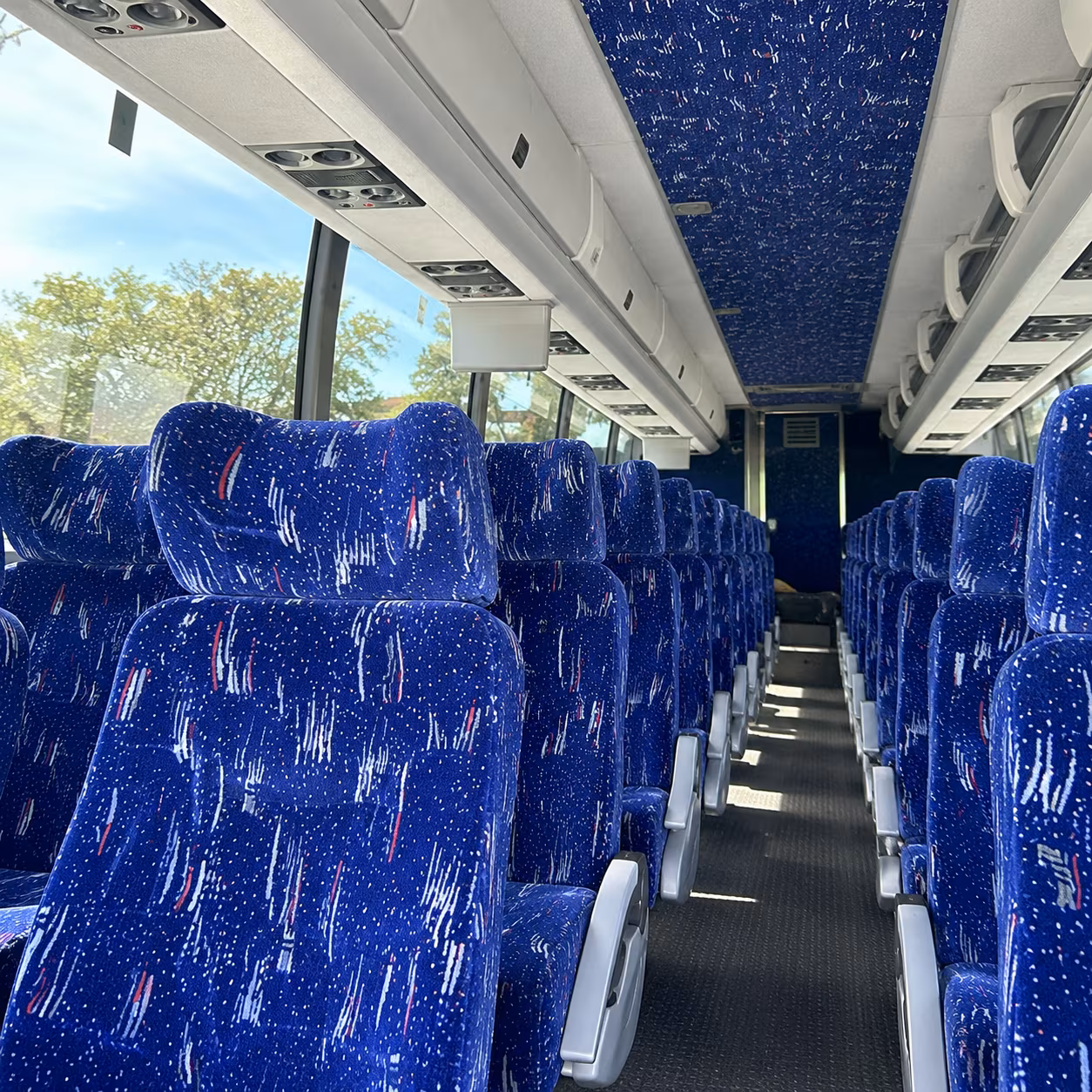 gresham charter bus rental interior